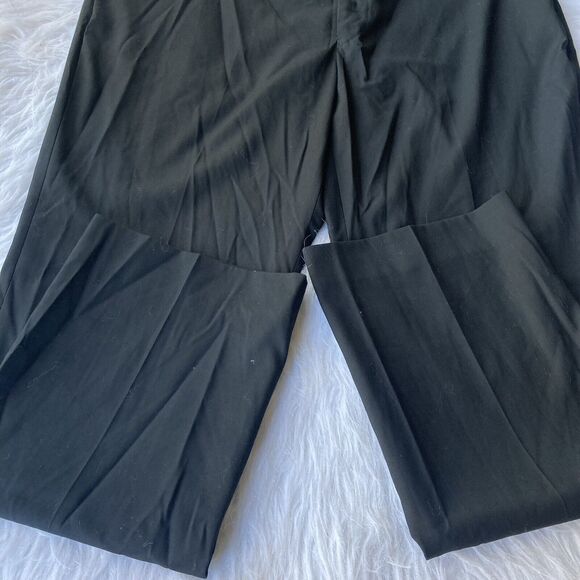 Perry Ellis City Fit Dress Pants Sz 38/30 Poly Rayon Straight Black Career Work - Picture 3 of 11